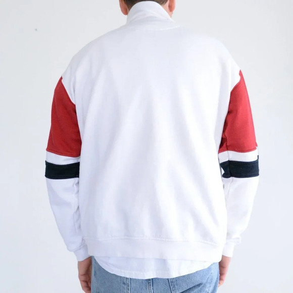 Vintage Phat Farm Y2K White Red Zip Up  Sweater - Medium - Picture 3 of 12